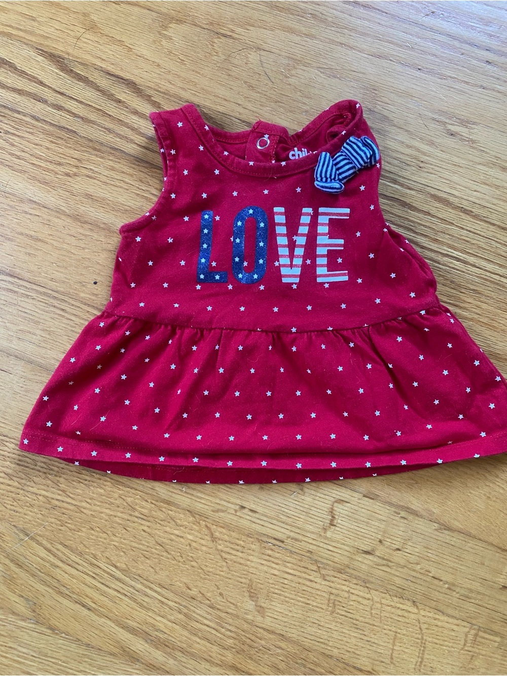 Carter's Red Sleeveless 'LOVE' Tank Top with Bow